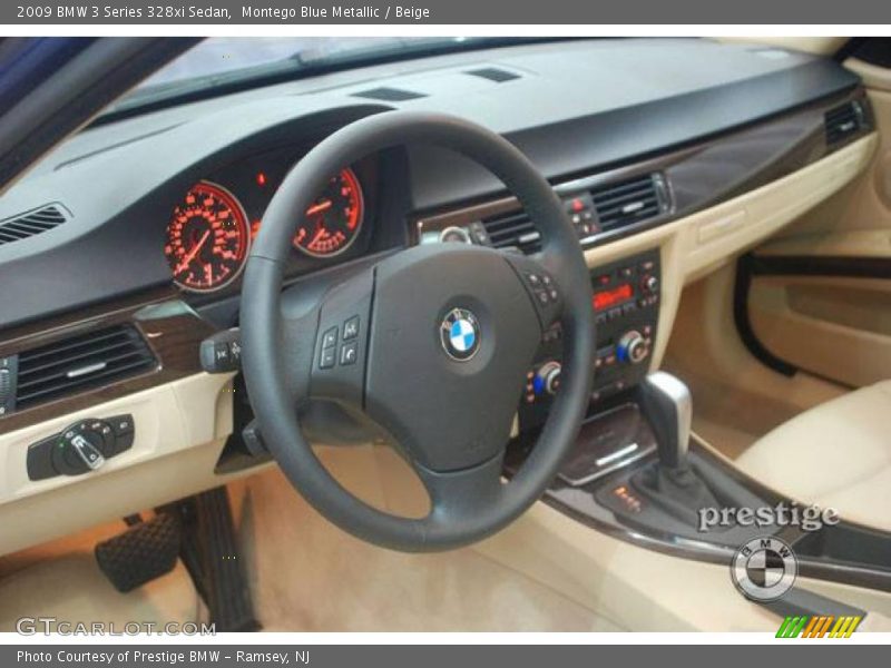 Montego Blue Metallic / Beige 2009 BMW 3 Series 328xi Sedan