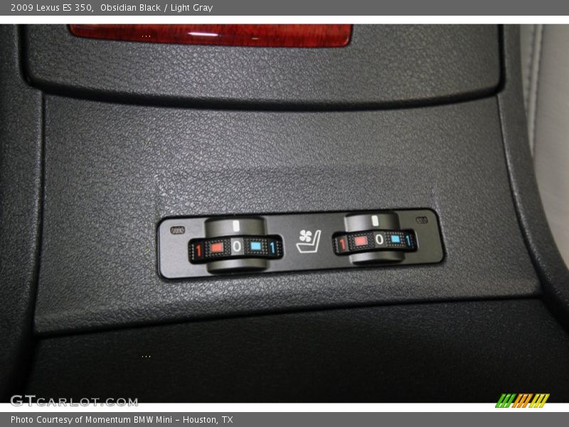 Obsidian Black / Light Gray 2009 Lexus ES 350