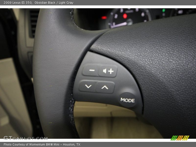 Obsidian Black / Light Gray 2009 Lexus ES 350
