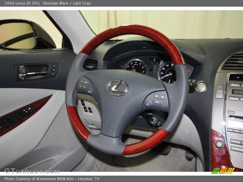 Obsidian Black / Light Gray 2009 Lexus ES 350