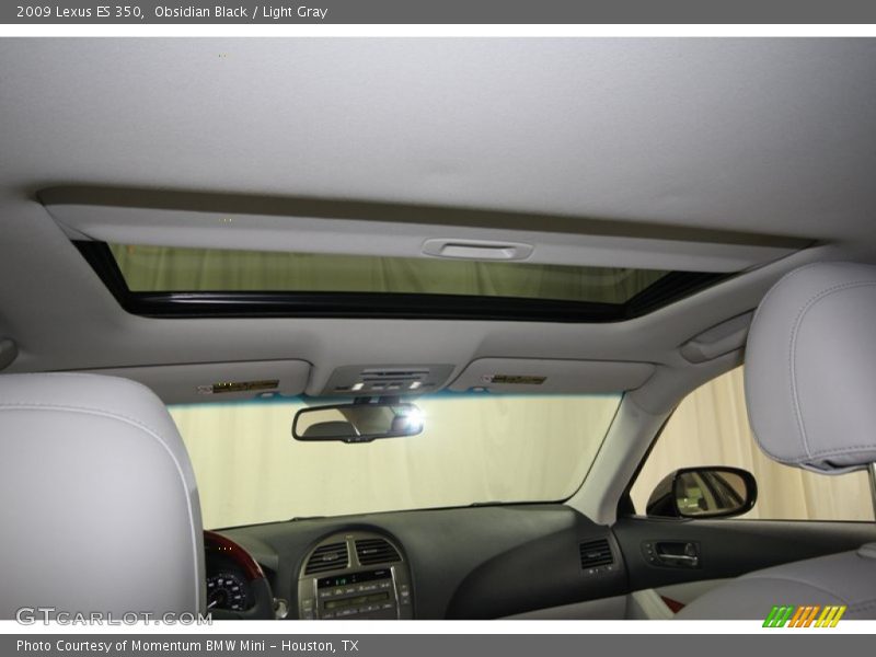 Obsidian Black / Light Gray 2009 Lexus ES 350