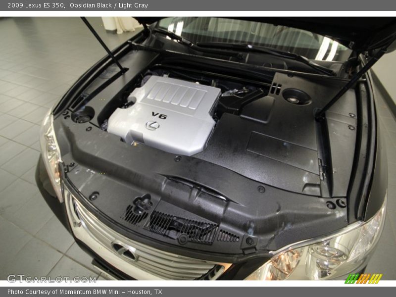 Obsidian Black / Light Gray 2009 Lexus ES 350
