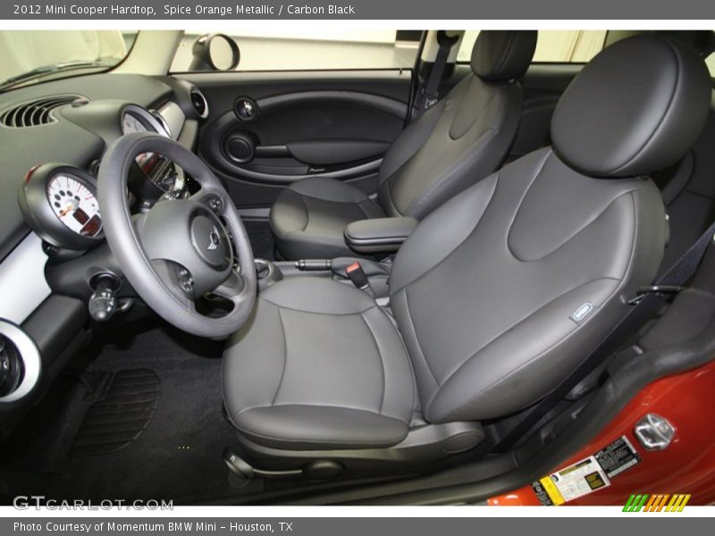 Spice Orange Metallic / Carbon Black 2012 Mini Cooper Hardtop