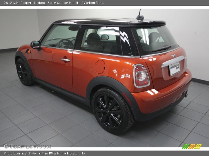 Spice Orange Metallic / Carbon Black 2012 Mini Cooper Hardtop