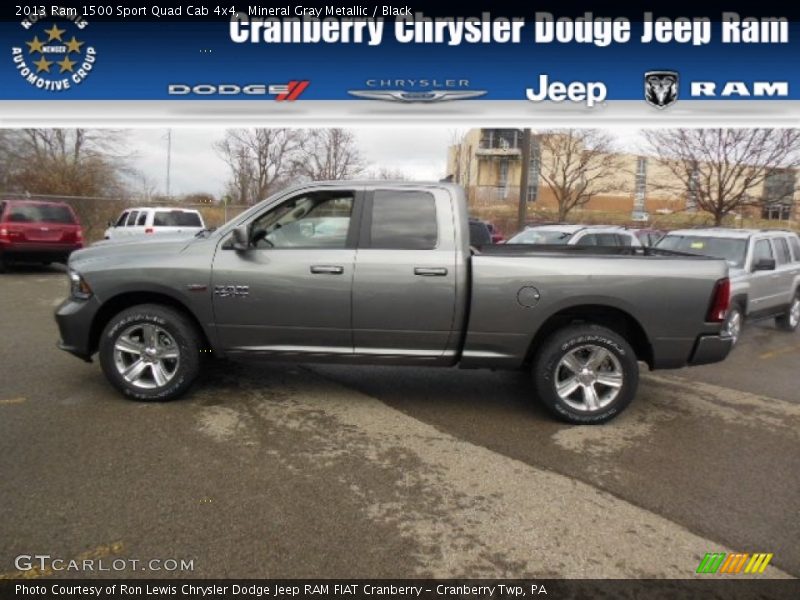 Mineral Gray Metallic / Black 2013 Ram 1500 Sport Quad Cab 4x4