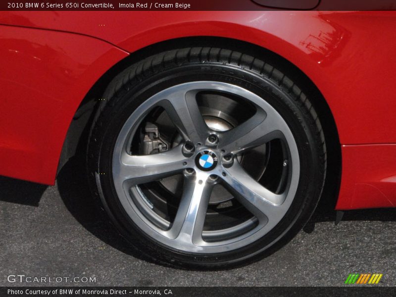 Imola Red / Cream Beige 2010 BMW 6 Series 650i Convertible