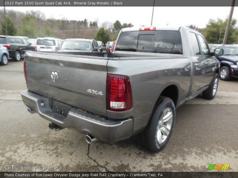 Mineral Gray Metallic / Black 2013 Ram 1500 Sport Quad Cab 4x4