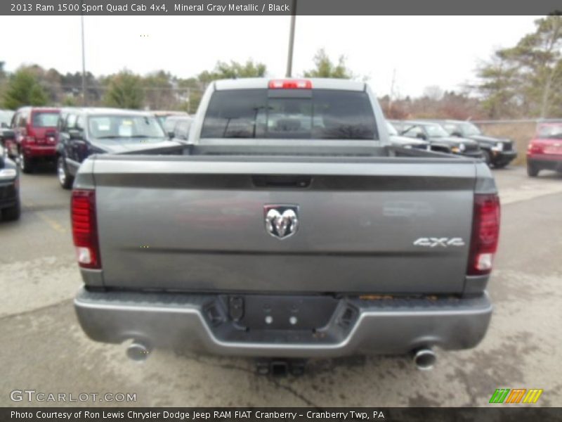 Mineral Gray Metallic / Black 2013 Ram 1500 Sport Quad Cab 4x4