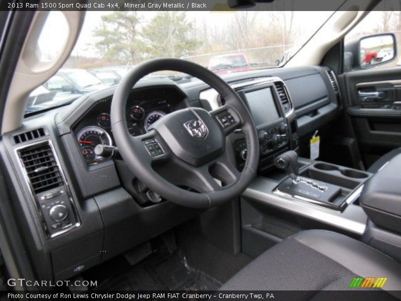  2013 1500 Sport Quad Cab 4x4 Black Interior