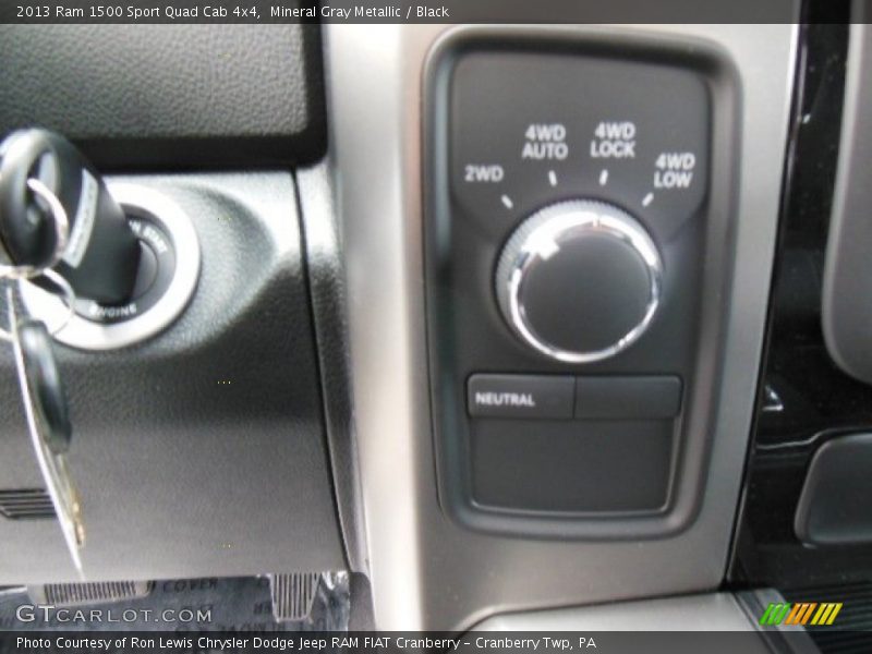 Mineral Gray Metallic / Black 2013 Ram 1500 Sport Quad Cab 4x4