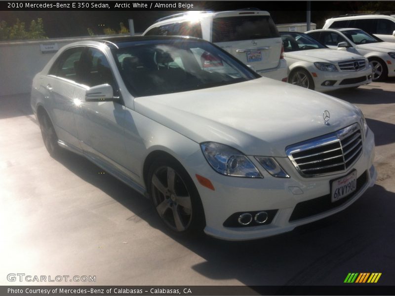 Arctic White / Almond Beige 2010 Mercedes-Benz E 350 Sedan