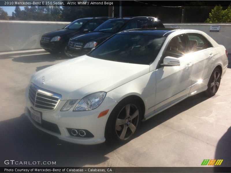 Arctic White / Almond Beige 2010 Mercedes-Benz E 350 Sedan