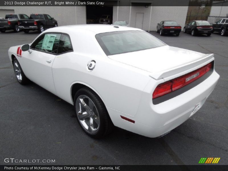 Bright White / Dark Slate Gray 2013 Dodge Challenger R/T
