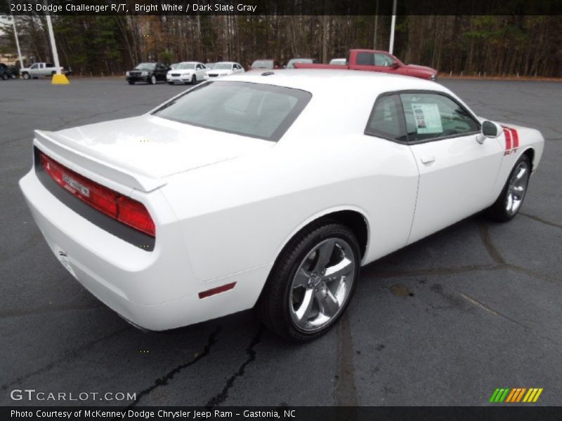 Bright White / Dark Slate Gray 2013 Dodge Challenger R/T