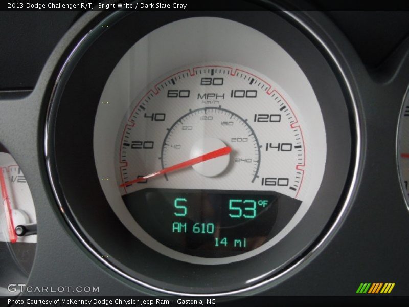Bright White / Dark Slate Gray 2013 Dodge Challenger R/T