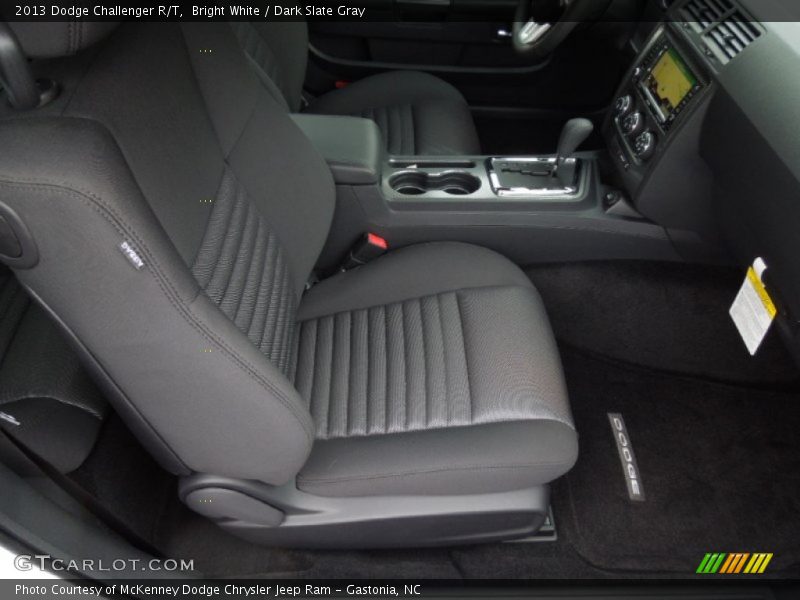 Bright White / Dark Slate Gray 2013 Dodge Challenger R/T