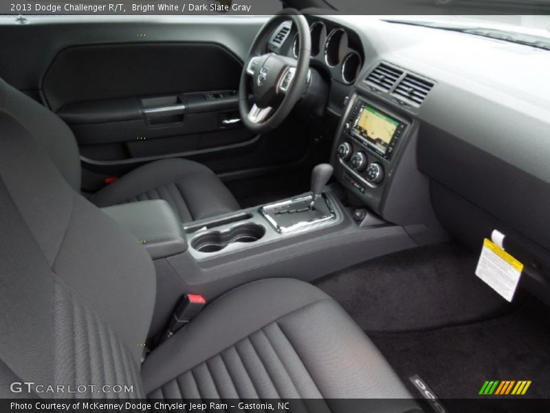 Bright White / Dark Slate Gray 2013 Dodge Challenger R/T