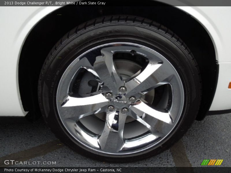 Bright White / Dark Slate Gray 2013 Dodge Challenger R/T