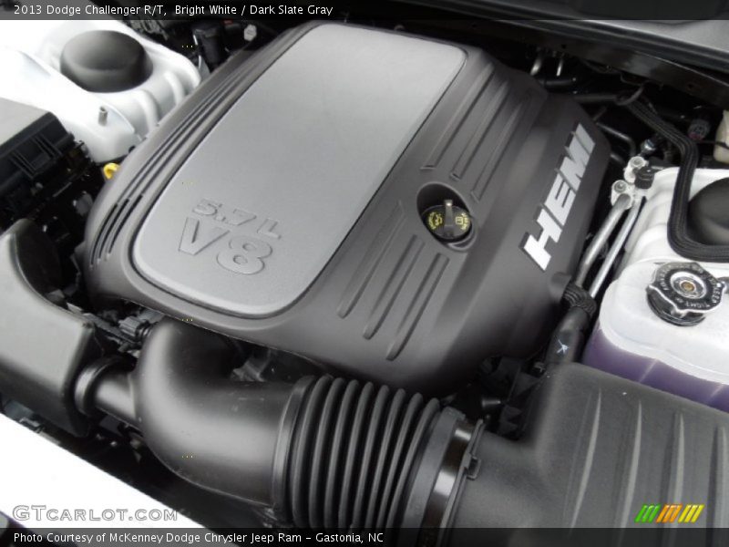 Bright White / Dark Slate Gray 2013 Dodge Challenger R/T