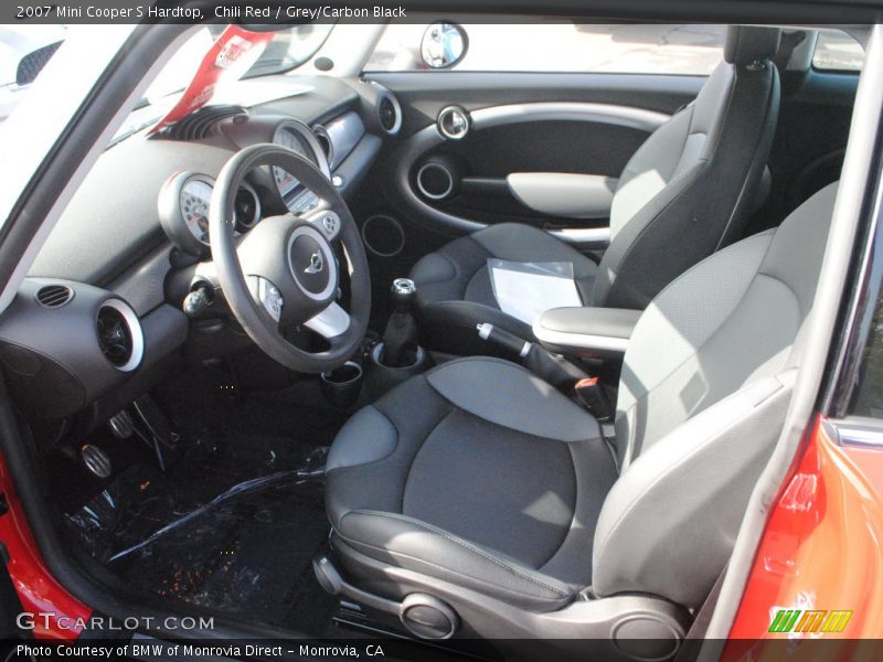 Chili Red / Grey/Carbon Black 2007 Mini Cooper S Hardtop
