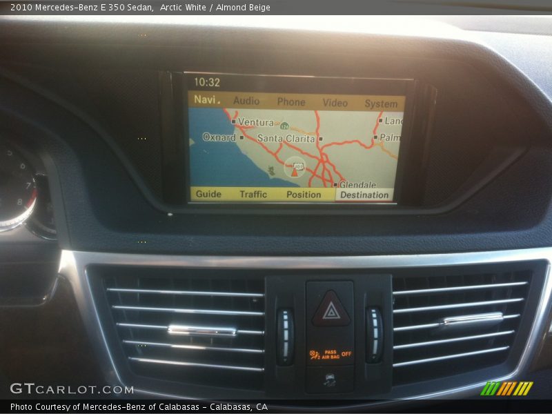 Arctic White / Almond Beige 2010 Mercedes-Benz E 350 Sedan