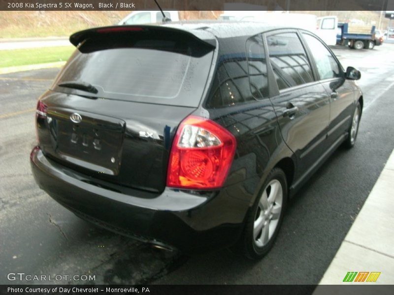 Black / Black 2008 Kia Spectra 5 SX Wagon