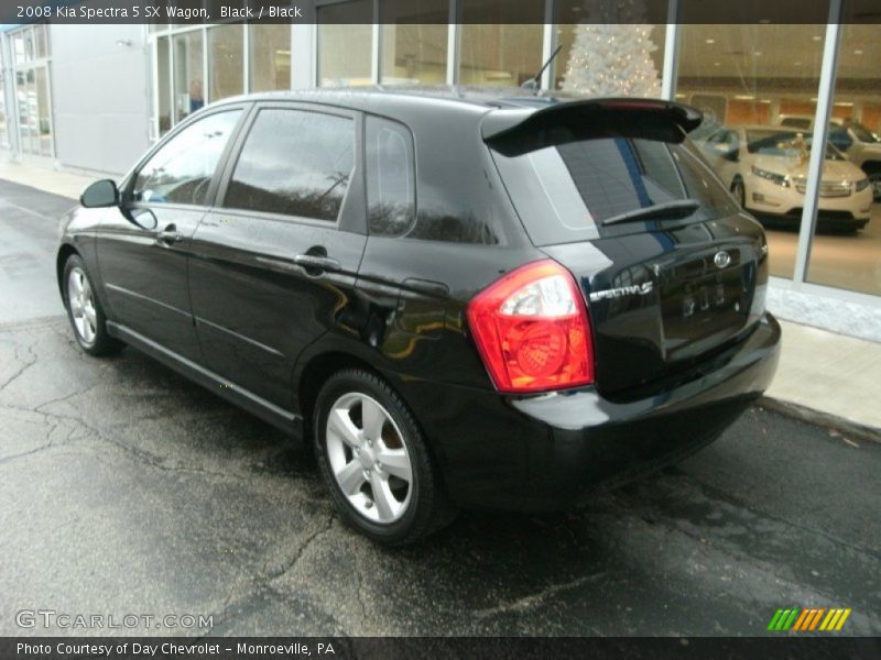 Black / Black 2008 Kia Spectra 5 SX Wagon