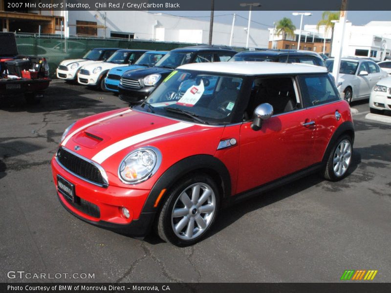 Chili Red / Grey/Carbon Black 2007 Mini Cooper S Hardtop