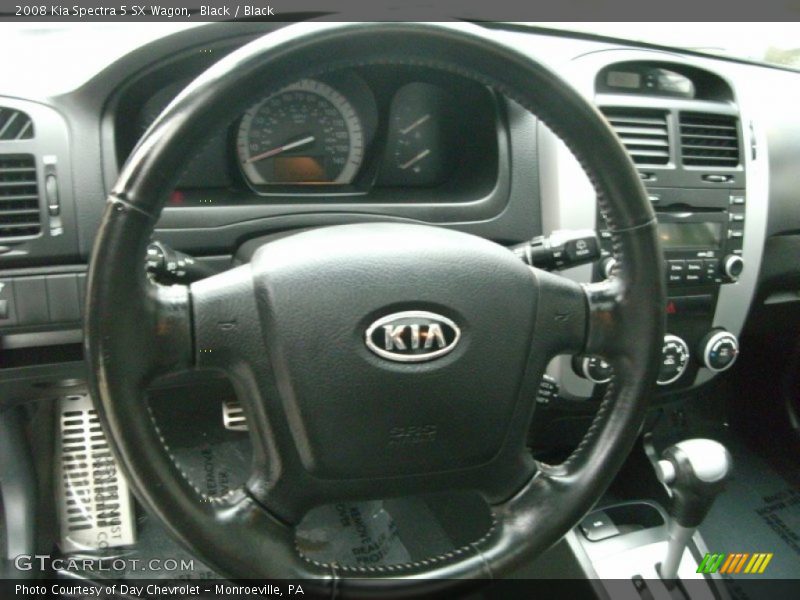 Black / Black 2008 Kia Spectra 5 SX Wagon