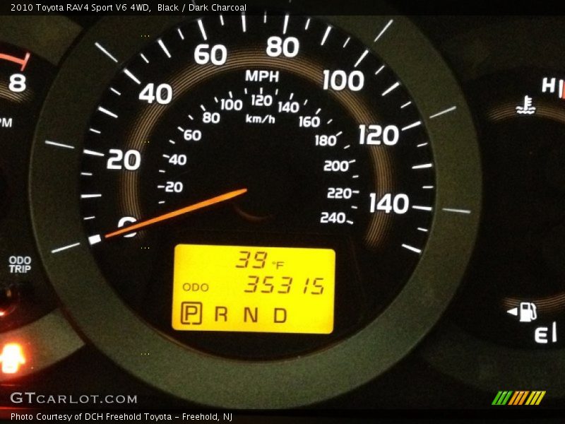 Black / Dark Charcoal 2010 Toyota RAV4 Sport V6 4WD