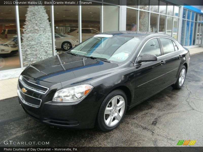 Black Granite Metallic / Titanium 2011 Chevrolet Malibu LS