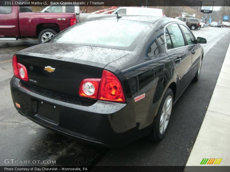 Black Granite Metallic / Titanium 2011 Chevrolet Malibu LS