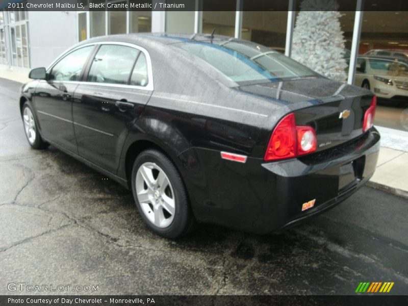 Black Granite Metallic / Titanium 2011 Chevrolet Malibu LS