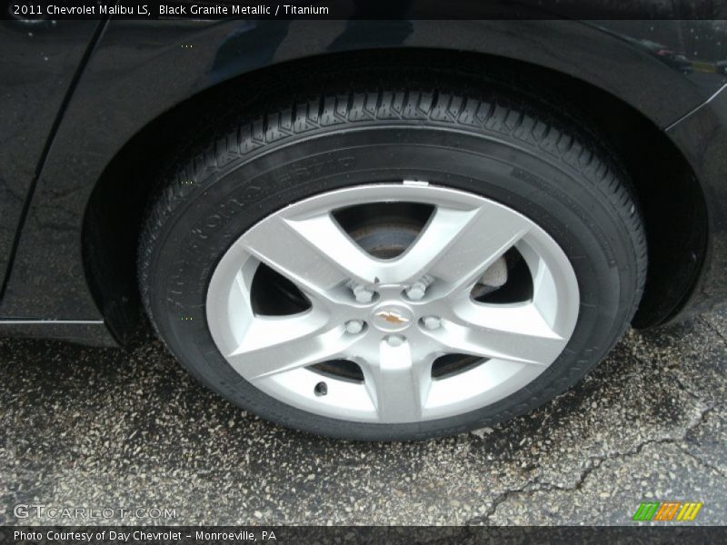 Black Granite Metallic / Titanium 2011 Chevrolet Malibu LS