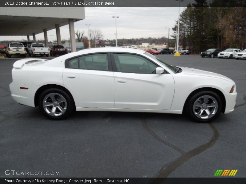 Ivory Pearl / Black/Light Frost Beige 2013 Dodge Charger SE