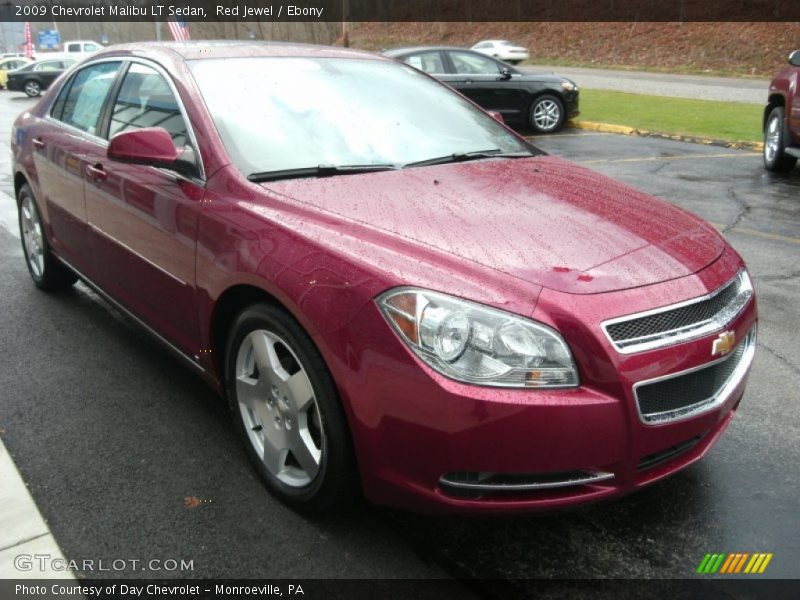 Red Jewel / Ebony 2009 Chevrolet Malibu LT Sedan