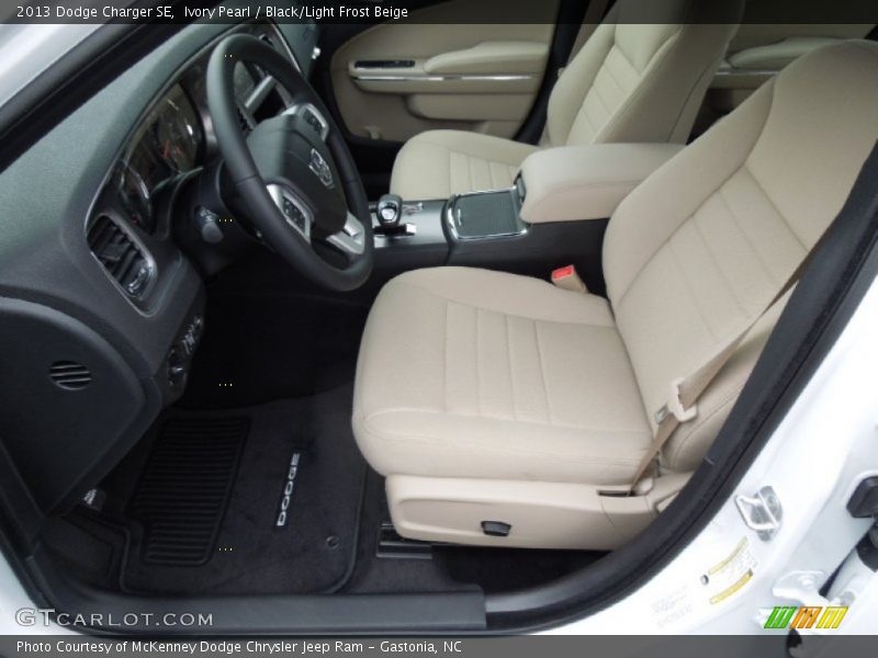 Ivory Pearl / Black/Light Frost Beige 2013 Dodge Charger SE