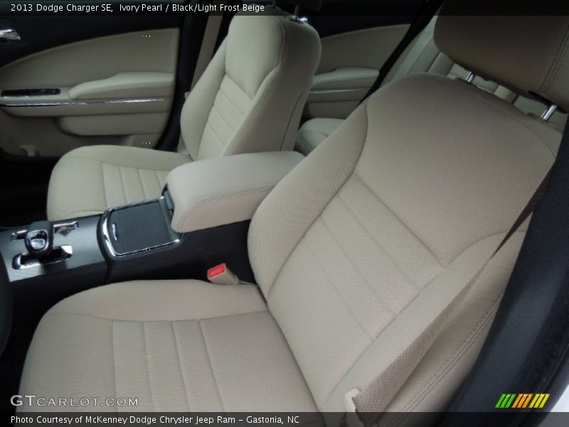Ivory Pearl / Black/Light Frost Beige 2013 Dodge Charger SE