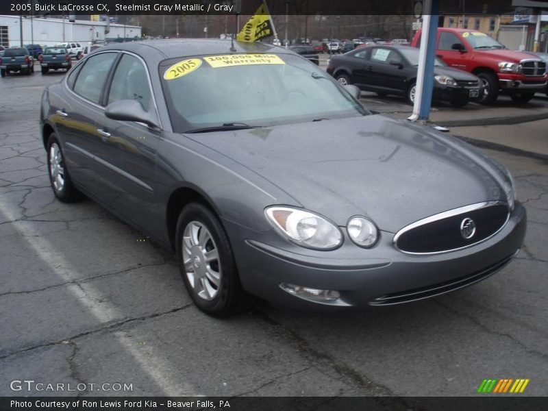 Steelmist Gray Metallic / Gray 2005 Buick LaCrosse CX