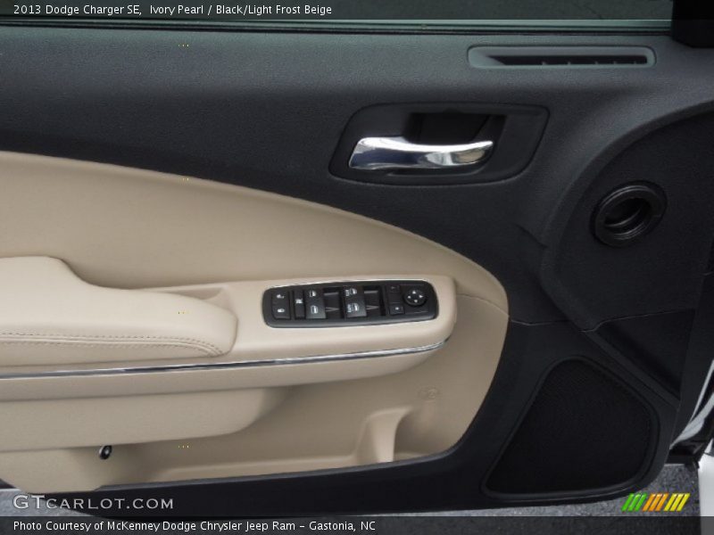Ivory Pearl / Black/Light Frost Beige 2013 Dodge Charger SE
