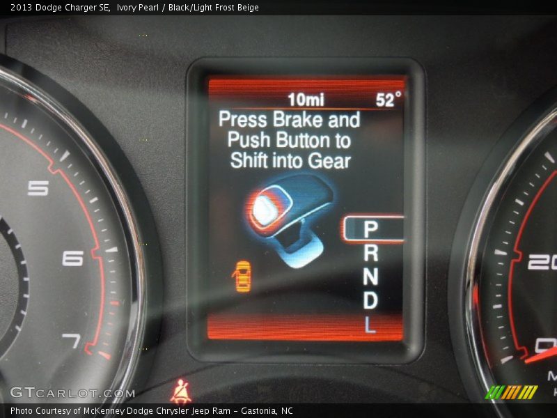 Ivory Pearl / Black/Light Frost Beige 2013 Dodge Charger SE