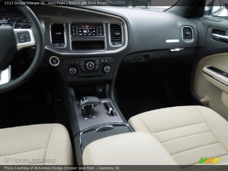 Ivory Pearl / Black/Light Frost Beige 2013 Dodge Charger SE
