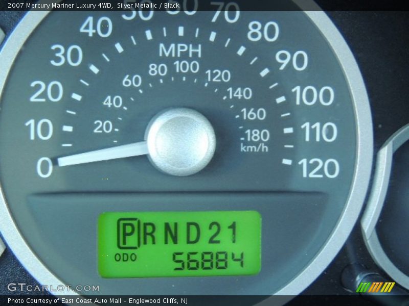 Silver Metallic / Black 2007 Mercury Mariner Luxury 4WD