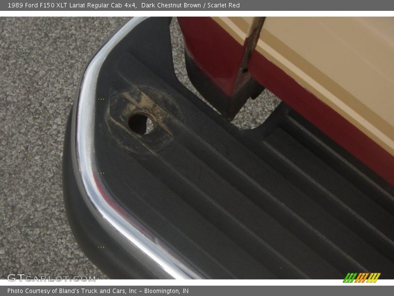 Dark Chestnut Brown / Scarlet Red 1989 Ford F150 XLT Lariat Regular Cab 4x4