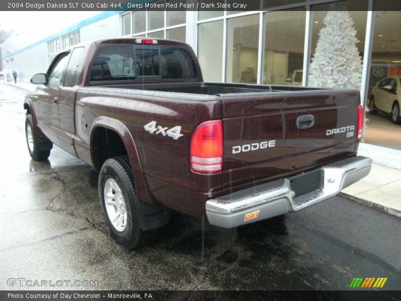 Deep Molten Red Pearl / Dark Slate Gray 2004 Dodge Dakota SLT Club Cab 4x4