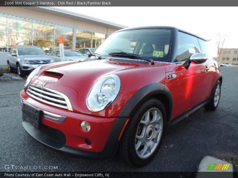 Chili Red / Black/Panther Black 2006 Mini Cooper S Hardtop