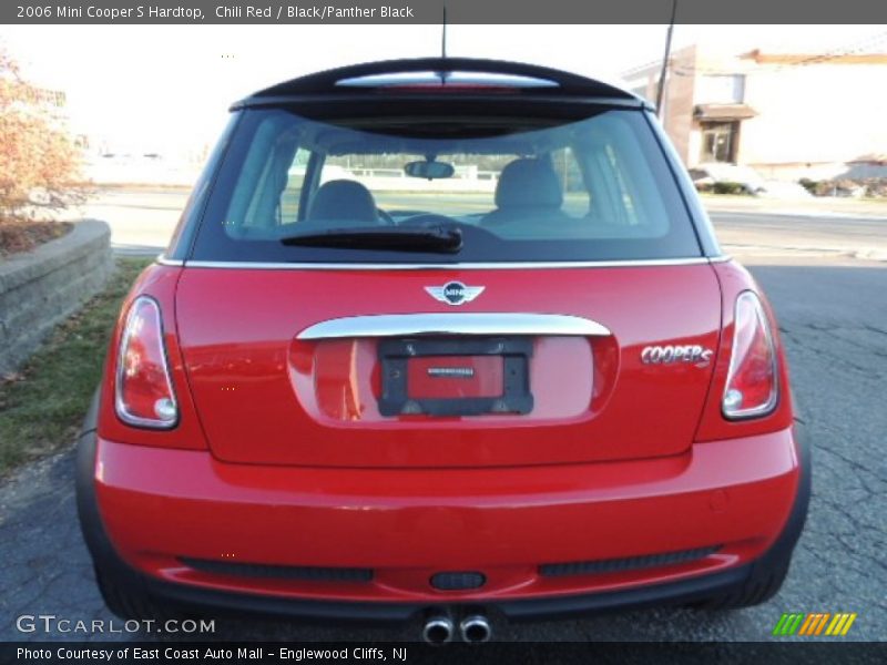 Chili Red / Black/Panther Black 2006 Mini Cooper S Hardtop
