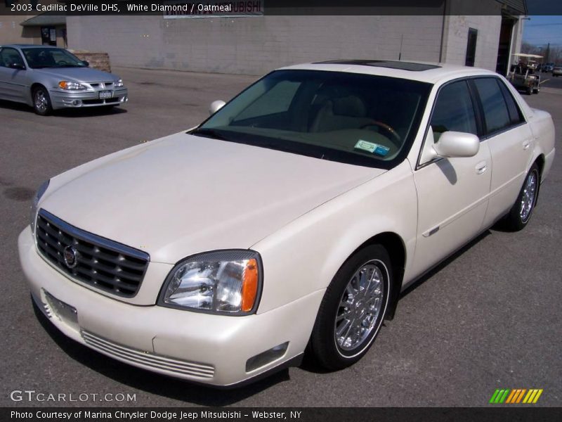 White Diamond / Oatmeal 2003 Cadillac DeVille DHS