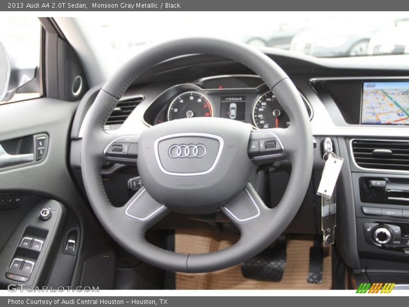 Monsoon Gray Metallic / Black 2013 Audi A4 2.0T Sedan