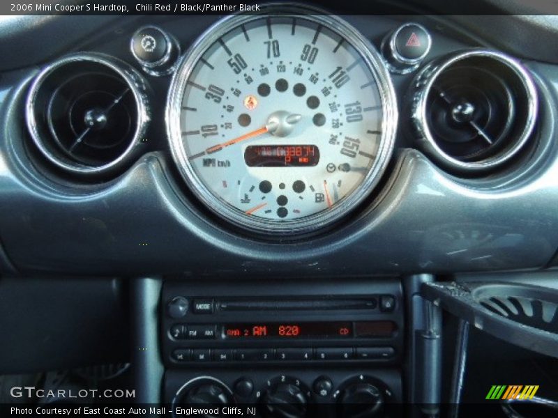 Chili Red / Black/Panther Black 2006 Mini Cooper S Hardtop